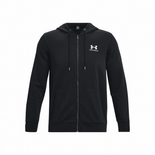 Sudadera de hombre Under Armour Essential Fleece FZ Hood negro Black/White