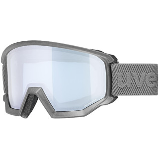 Gafas de esquí Uvex Athletic FM plata rhino mat dl/silver-blue