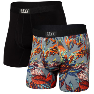 Calzoncillos bóxer Saxx Ultra Super Soft Boxer BF 2Pk gris ExoticLeaves/Black