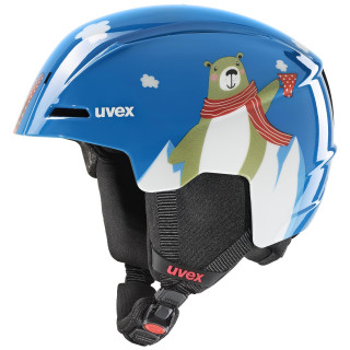 Casco de esquí para niños Uvex Viti azul blue bear