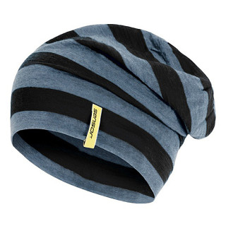 Gorro Sensor Merino Wool negro/gris BlackStripes