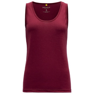 Camiseta sin mangas para mujer Devold Eika Woman Singlet rojo oscuro Beetroot