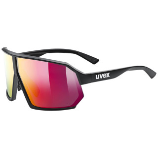 Gafas deportivas Uvex Sportstyle 237 negro/rojo Black Matt/Mirror Red