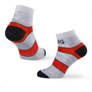 Calcetines de mujer Warg Trail Low Wool gris/rojo SvSedaCernoRedCerna