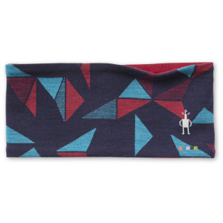 Banda para cabeza Smartwool Merino 250 Reversible Headband rojo/azul DeepNavyPinwheel