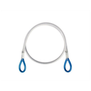 Eslinga de anclaje Singing Rock Steel Lanyard "I" 130 cm plata/azul