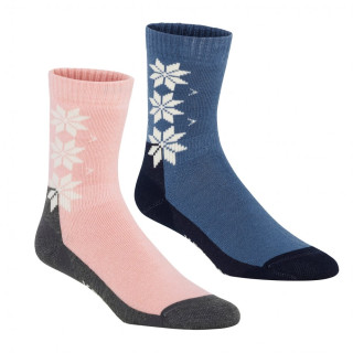 Calcetines Kari Traa Kt Wool Sock 2PK rosa/azul Fai