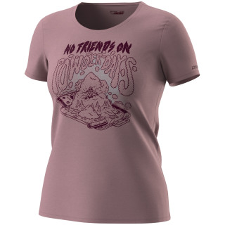 Camiseta de mujer Dynafit 24/7 Artist Series Cotton T-Shirt Women rosa Pink