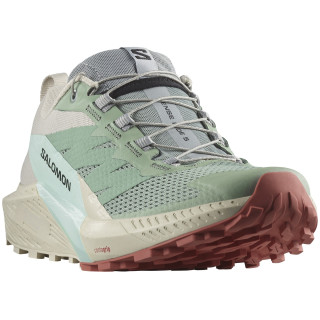 Zapatillas de carrera para mujer Salomon Sense Ride 5 verde claro Lily Pad / Rainy Day / Bleached Aqua