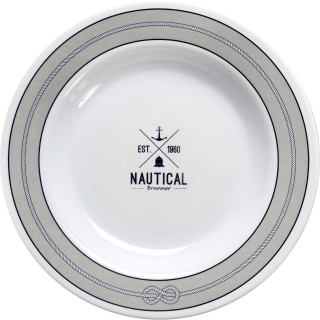 Plato Brunner Deep plate white gris/blanco