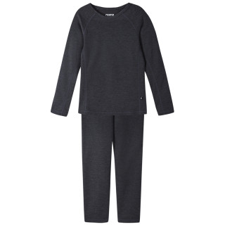 Ropa interior funcional para niños Reima Lani gris black melange