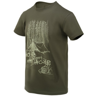 Camiseta de hombre Helikon-Tex T-Shirt (Home Sweet Home) verde Taiga Green