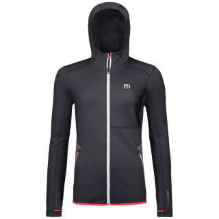 Sudadera de mujer Ortovox Fleece Hoody W negro Black Raven