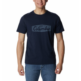 Camiseta de hombre Columbia M Rapid Ridge™ Graphic Tee azul oscuro Collegiate Navy, Hex Script