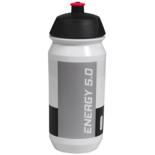 Botella de ciclismo Just One Energy 5.0 500 ml blanco/negro