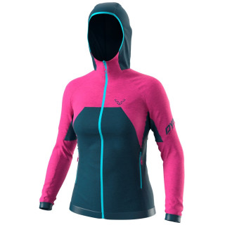 Chaqueta de mujer Dynafit Tour Wool Thermal W Hoody azul/rosa Flamingo/