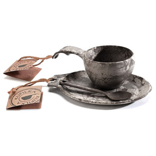 Juego de regalo Kupilka Kuksa 210 ml + talíř + lžička negro