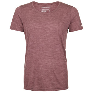 Camiseta funcional de mujer Ortovox 120 Cool Tec Clean Ts W rosa-vileta mountain rose blend