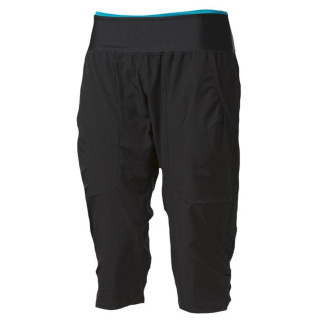 Pantalones de tres cuartos para mujer Progress Sahara 24LG negro/azul Black/Turquoise