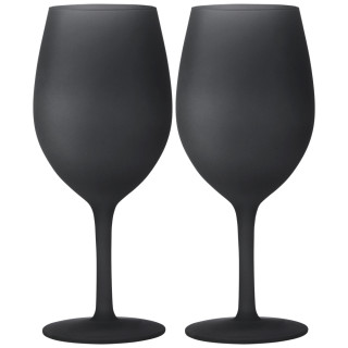 Copas de vino Brunner Wineglass Blacksatin - 2ks negro