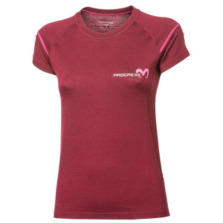 Camiseta funcional de mujer Progress MW NKRZ violeta švestkový melír