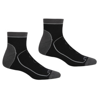 Calcetines de hombre Regatta Samaris TrailSock negro/gris Black/Dkstee