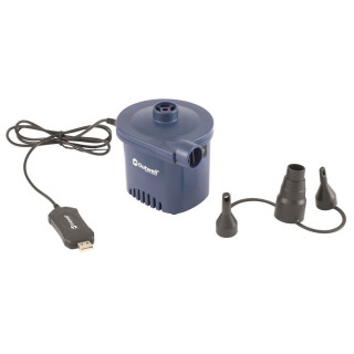 Hinchador eléctrico Outwell Wind Pump USB azul Navy