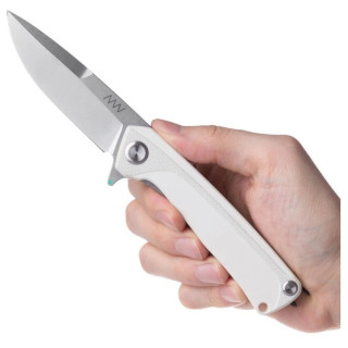 Navaja Acta non verba Z100 BB Stonewash/Plain Edge G10 blanco white