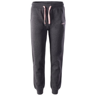 Pantalones de chándal para mujer Hi-Tec Lady Melian gris Dark Grey Melange/Impatiens Pink