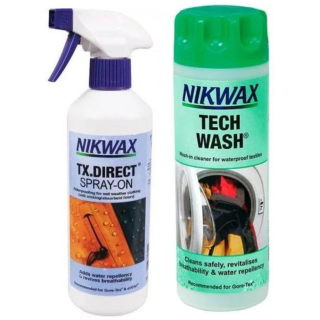 Impermeabilizante Nikwax Twin Tech Wash + TX Direct Spray-On 2x300ml