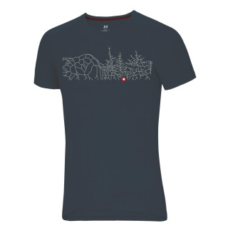 Camiseta de hombre Ocún Raglan T gris BleauForestGraphite