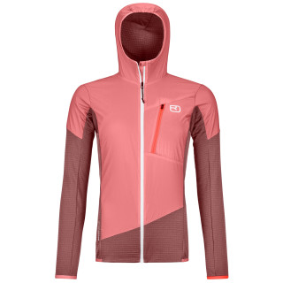 Chaqueta de mujer Ortovox Ladiz Hybrid Jacket W rosa/violeta mountain rose