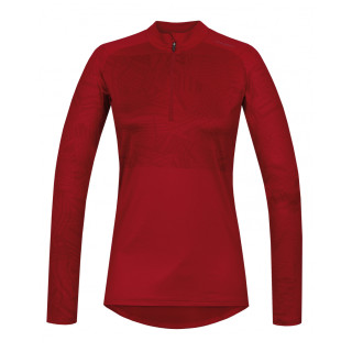 Camiseta funcional de mujer Husky Active Winter Triko Dl Zip - L rojo