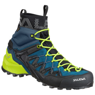 Calzado de hombre Salewa Ms Wildfire Edge Mid Gtx azul/amarillo Poseidon/Cactus