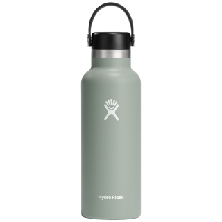 Botella térmica Hydro Flask Standard Mouth 18 oz gris claro agave