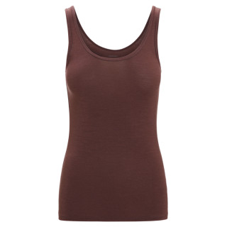 Camiseta sin mangas para mujer Icebreaker Wmns Siren Tank marrón oscuro Umber