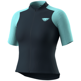 Camiseta de ciclismo para mujer Dynafit Ride Light S/S Fz Jersey W azul blueberry MARINE BLUE/8050