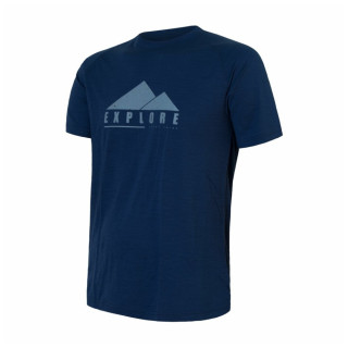 Camiseta de hombre Sensor Merino Air Pt Explore azul oscuro