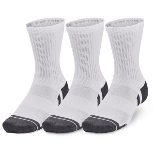 Juego de calcetines Under Armour Performance Cotton 3p Mid blanco White / White / Pitch Gray