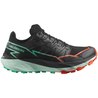 Calzado de mujer Salomon Thundercross negro Black / Cherry Tomato / Electric Green