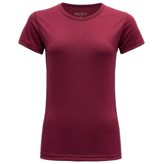 Camiseta de mujer Devold Breeze Woman T-Shirt rojo Beetroot