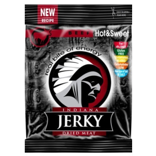 Carne seca Indiana Jerky Carne de buey hot and sweet 25g