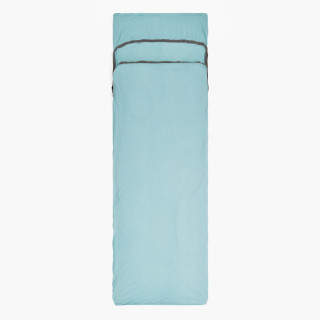 Forro para saco de dormir Sea to Summit Comfort Blend Liner Rectangular w/ Pillow Sleeve azul claro Aqua Sea Blue