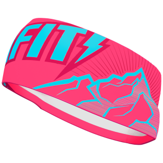 Banda para cabeza Dynafit Graphic Performance Headband azul/rosa FluoPink