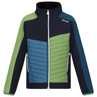 Chaqueta para niños Regatta Brynden verde Navy/Piquant Green