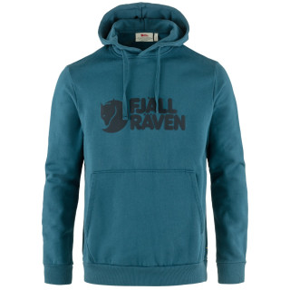 Sudadera de hombre Fjällräven Fjällräven Logo Hoodie M azul/negro Deep Sea