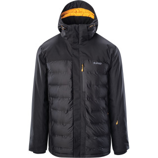 Chaqueta de hombre Hi-Tec Helmir negro Black/Bright Marigold