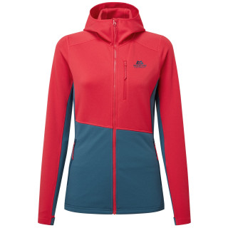 Chaqueta de mujer Mountain Equipment Durian Hooded Wmns Jacket rojo/azul Capsicum/Majolica