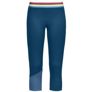 Calzoncillos de tres cuartos para mujer Ortovox Fleece Light Short Pants W azul petrol blue