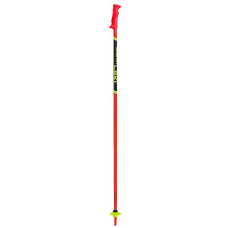 Bastones de esquí alpino Leki Racing Kids rojo/negro bright red-black-neonyellow